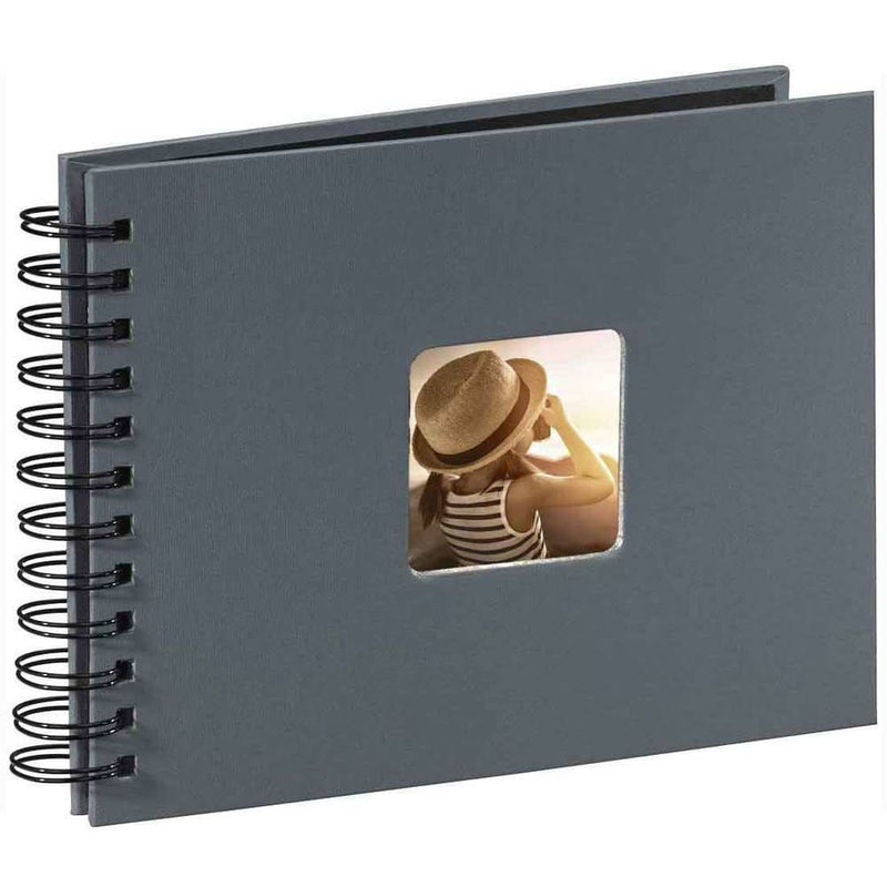Hama Spiral Bound Traditional Photo Album - 25 Pages - Grey Image 1