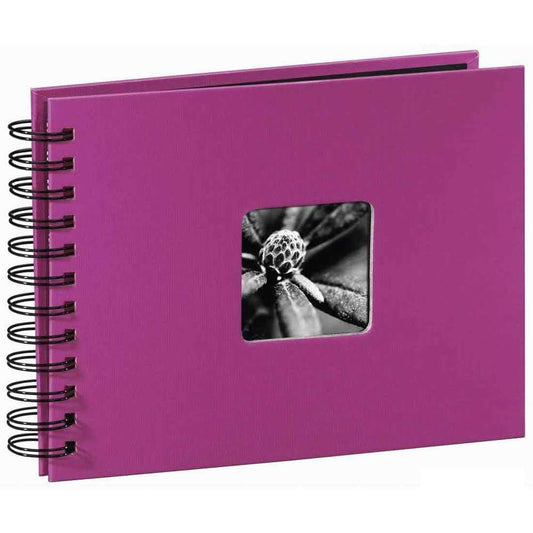 Hama Spiral Bound Traditional Photo Album - 25 Pages - Pink Image 1