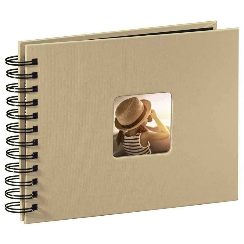 Hama Spiral Bound Traditional Photo Album - 25 Pages - Taupe Image 1