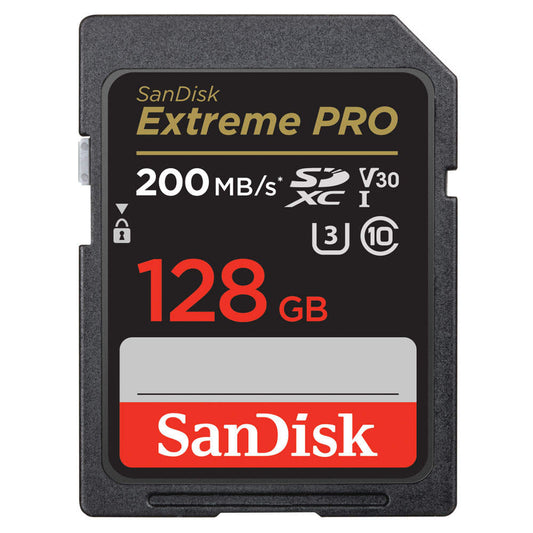 SanDisk SDXC Extreme Pro 128GB | 200MBs | UHS-I Class 10 Memory Card Image 1