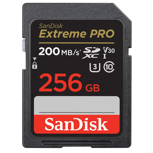 SanDisk SDXC Extreme Pro 256GB | 200MBs | UHS-I Class 10 Memory Card Image 1