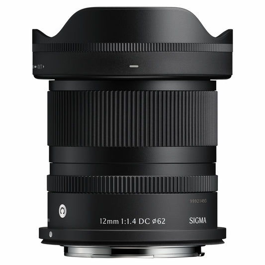 Sigma AF 12mm F1.4 DC (C) Lens - Canon RF Mount with hood