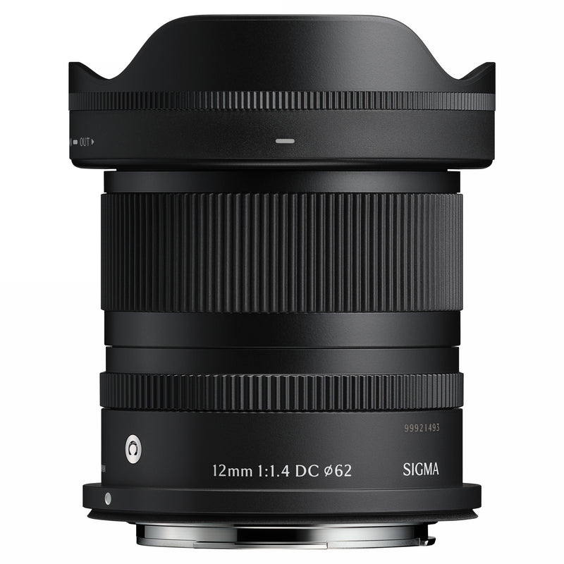 Sigma AF 12mm F1.4 DC (C) Lens - Canon RF Mount with hood