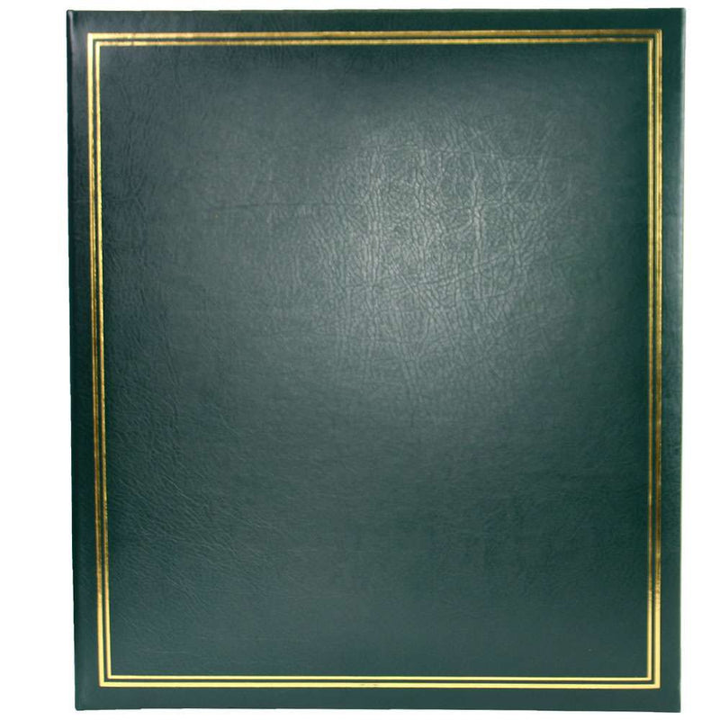 Dorr Classic A4 Slip In Photo Album, Green, Holds 100 Photos, Bookbound, Image 1