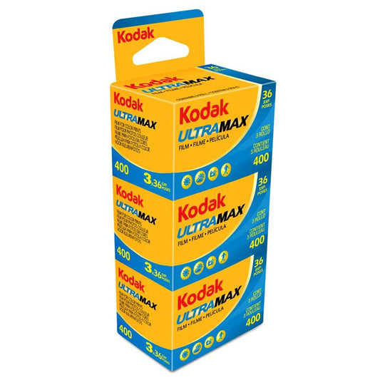 Kodak Ultramax ISO 400 36 EXP - 3 Pack | Color Negative 35mm Film