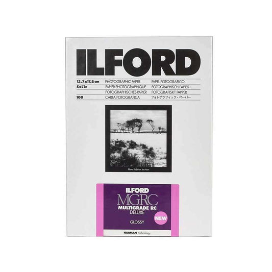 Ilford Glossy 12.7 x 17.8 (cm) - 100 Pack Multigrade V RC Deluxe Photographic Paper | Image 1