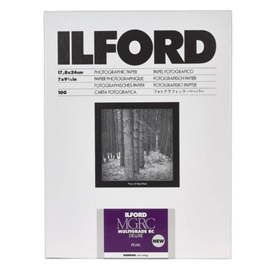 Ilford Glossy 17.8 x 24 (cm) - 100 Pack Multigrade V RC Deluxe Photographic Paper | Image 1