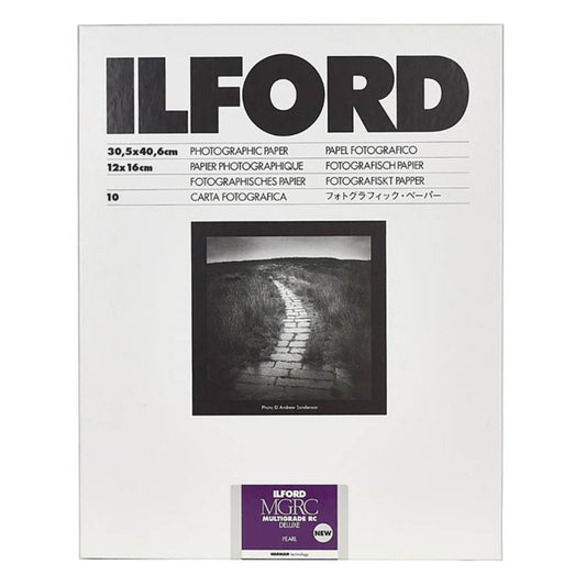 Ilford Glossy 30.5 x 40.6 - 10 Pack - Multigrade V RC Deluxe Photographic Paper Image 1