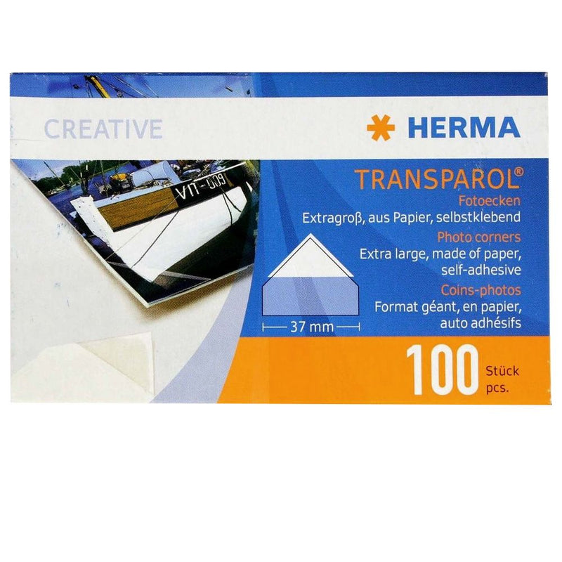 Herma Large Photo Corners for Traditional Photo Albums - 100pcs Image 1