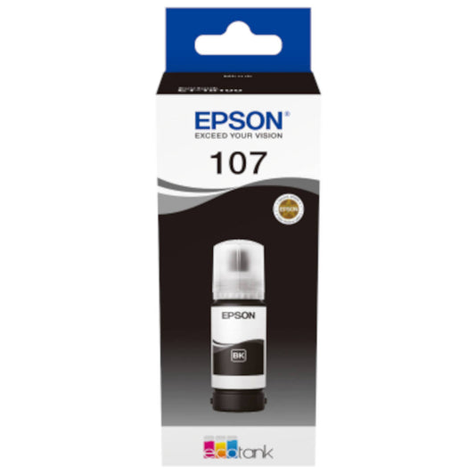 Epson 107 Black Ink 70ml for Epson EcoTank Printer Image 1