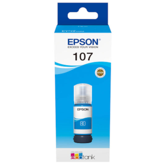 Epson 107 Cyan Ink 70ml for Epson EcoTank Printer Image 1