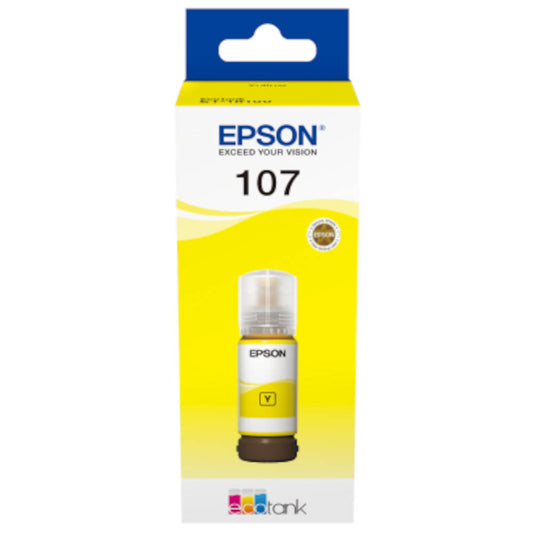 Epson 107 Yellow Ink 70ml for Epson EcoTank Printer Image 1