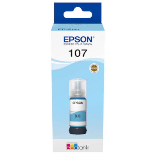 Epson 107 Light Cyan Ink 70ml for Epson EcoTank Printer Image 1