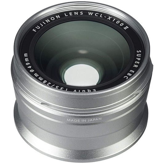 FujiFilm WCL-X100 II Wide Angle Conversion Lens For X100 Series - Silver Image 1