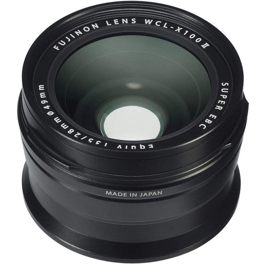 Fujifilm WCL-X100 II Wide Angle Conversion Lens For X100 Series - Black Image 1