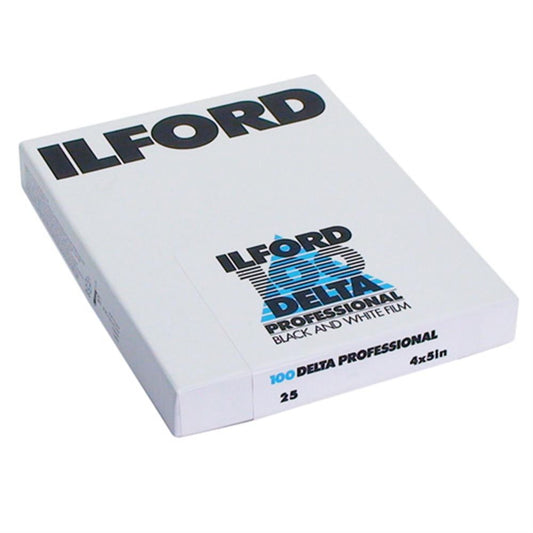 Ilford Delta 100 Black and White 4x5ins Sheet Film - 25 Sheets Image 1