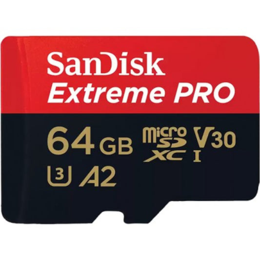 SanDisk Extreme Pro MicroSDXC UHS-I U3 - 64GB