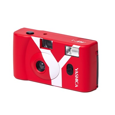 YASHICA MF-1 Snapshot Art Camera Y Edition Red with 1 Film 400/24