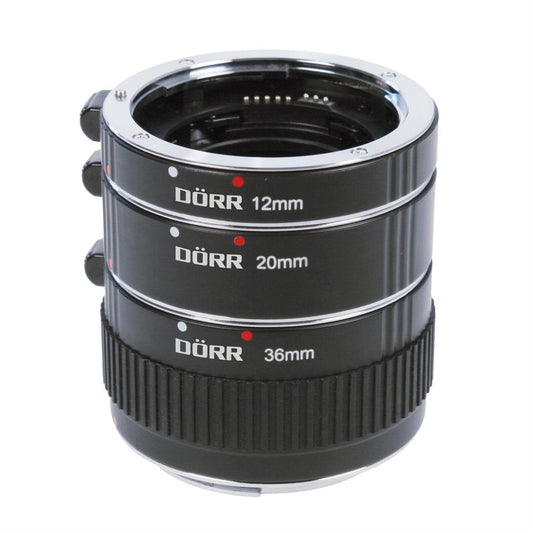 Dorr Extension Tube Set 12/20/36mm Nikon AF Fit