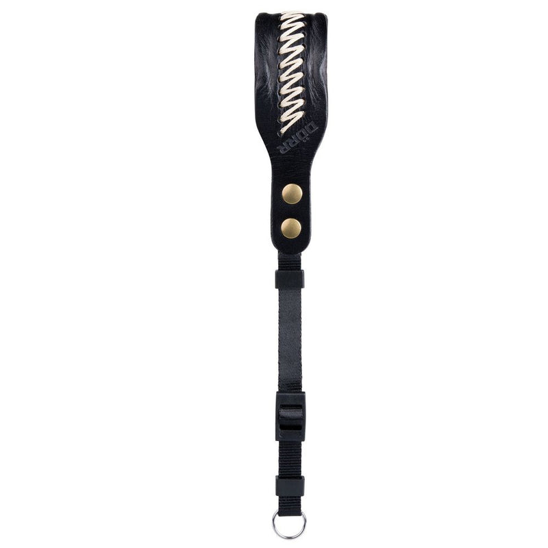 Dorr Earth Black Leather Camera Wrist Strap Image 1