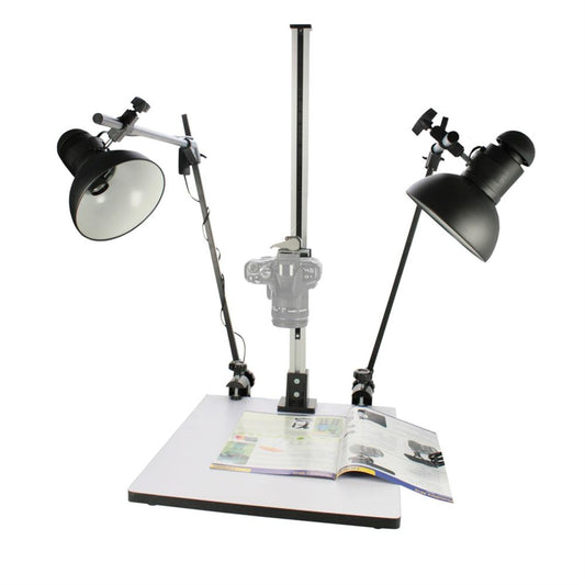 Dorr Copy Stand H75 | Base Plate 48 x 40cm | Camera Distance Min. 22cm/Max. 75cm