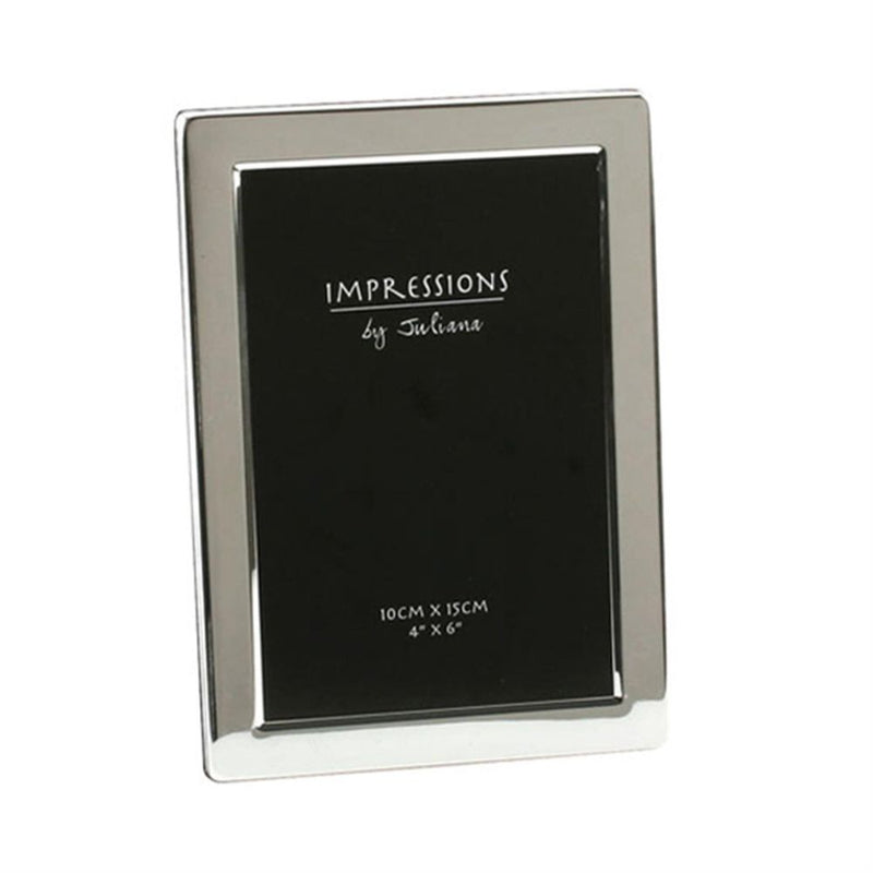 Silver Plated 6x4 inch Photo Frame - Hangs and Stands Image 1