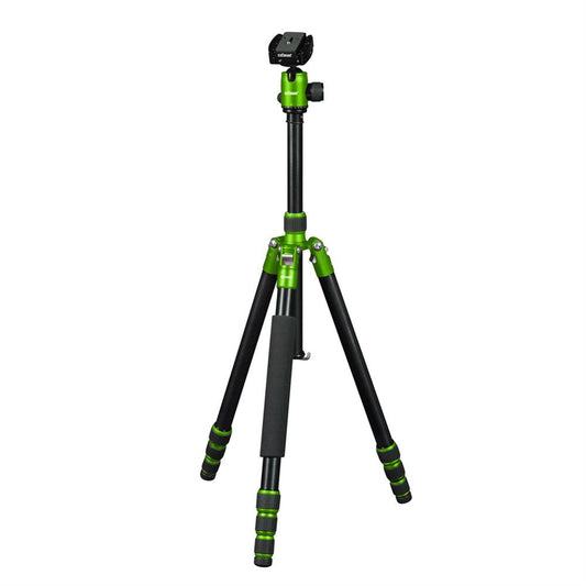 Dorr HQ1635 4 Section Black/Green Aluminium Tripod with Ball Head Image 1