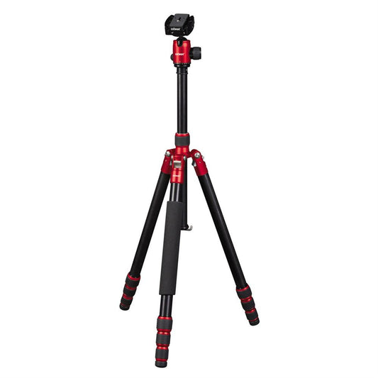 Dorr HQ1315 5 Section Black/Red Carbon Fibre Tripod with Ball Head