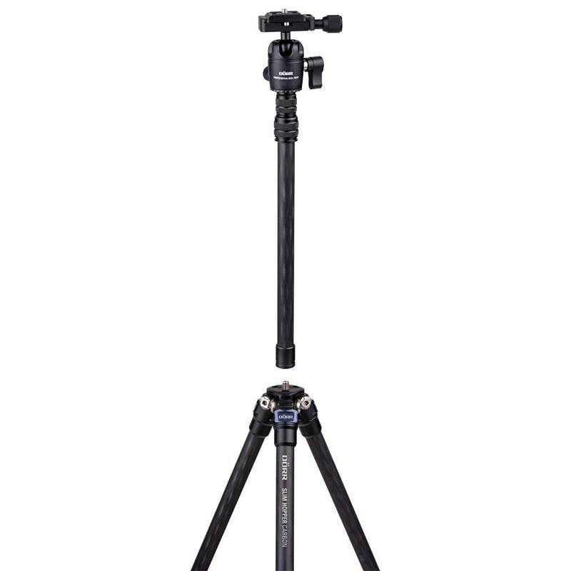 Dorr Slim Hopper Carbon 3 Section Tripod with Ball Head Image 1