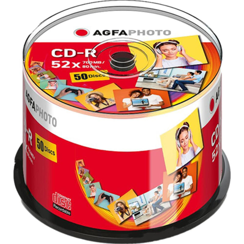 AgfaPhoto 700MB 52x CD-R Spindle (50 Pack) Image 1