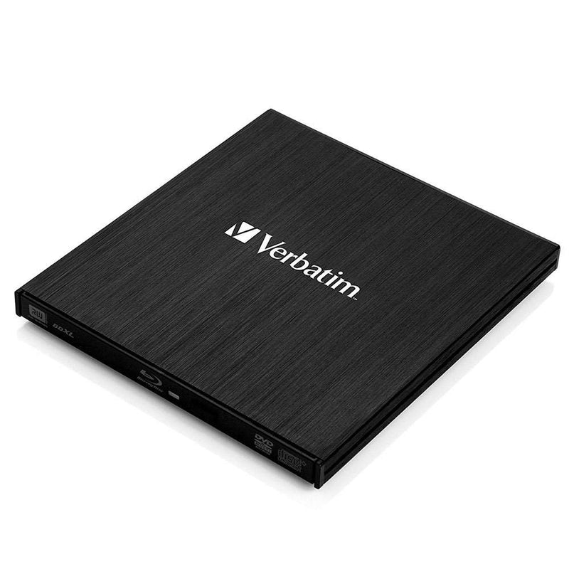 Verbatim External Slimline Blu-Ray Burner USB 3.0 Windows and Mac Image 1
