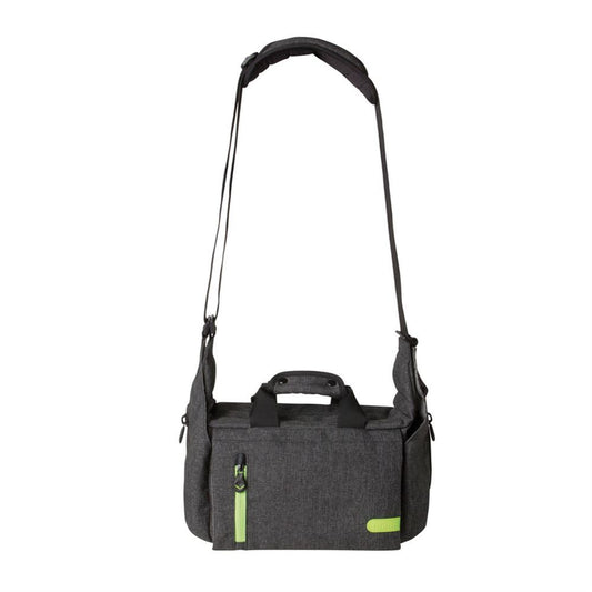 Dorr City Pro Messenger Photo Bag - Medium Grey/Lime Image 1