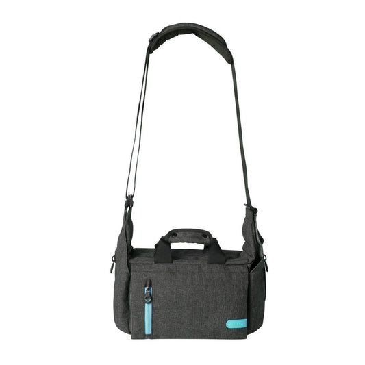 Dorr City Pro Messenger Photo Bag - Medium Grey/Blue