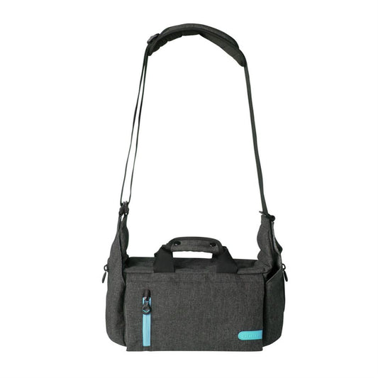 Dorr City Pro Messenger Photo Bag - Large Grey/Blue Image 1