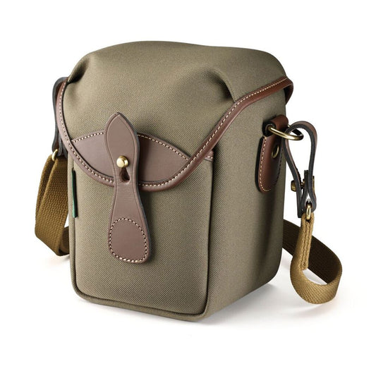 Billingham 72 Sage Fibrenyte and Chocolate Leather Camera Bag