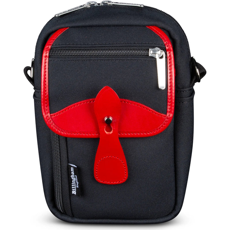 Billingham Airline Stowaway - Black FibreNyte / Red Leather