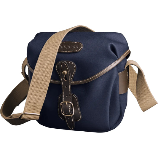 Billingham Hadley Digital Camera Bag - Navy Canvas / Chocolate Leather