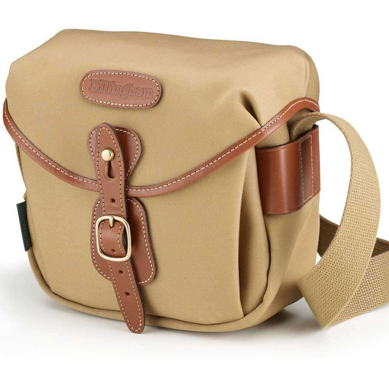 Billingham Hadley Digital Shoulder Bag - Khaki Canvas / Tan Leather