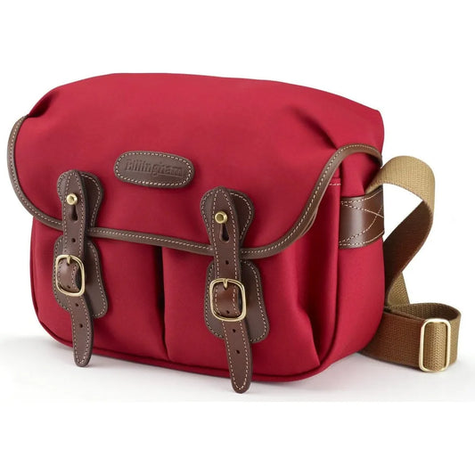 Billingham Hadley Small - Burgundy Canvas / Chocolate Leather
