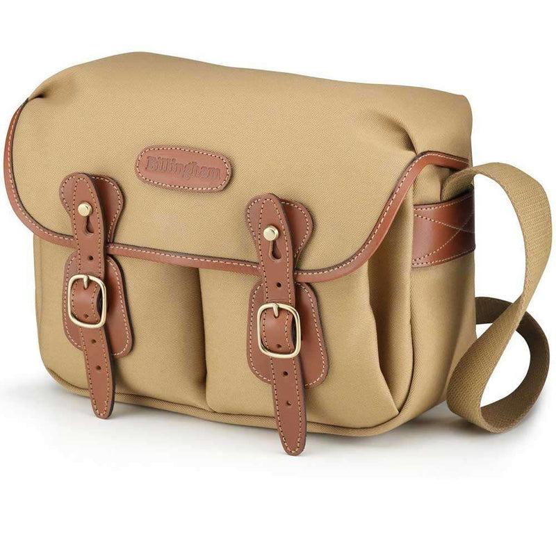 Billingham Hadley Small Shoulder Bag - Khaki Canvas / Tan Leather