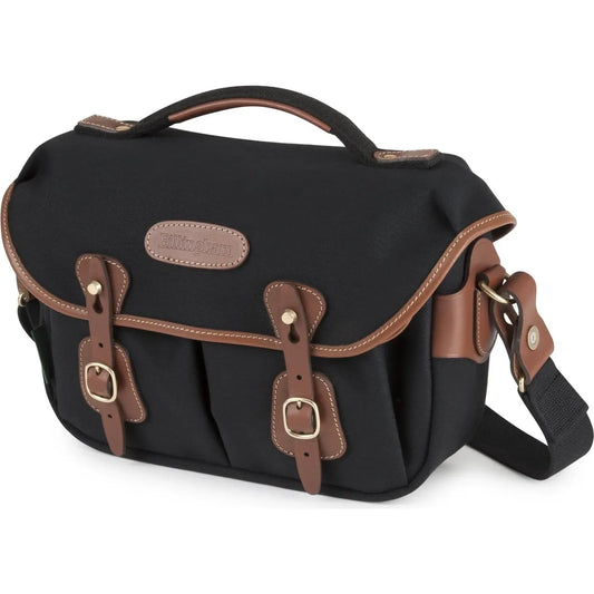 Billingham Hadley Small Pro Shoulder Bag - Black Canvas / Tan Leather