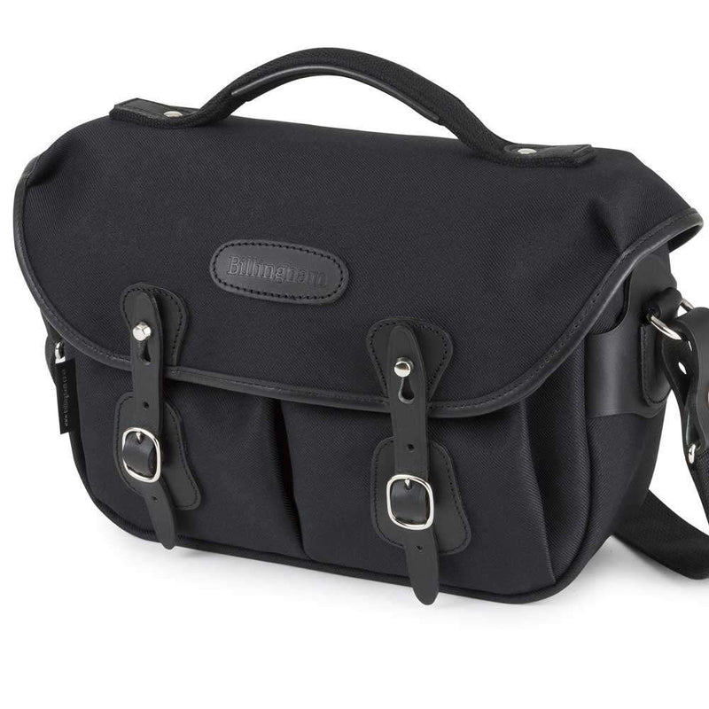 Billingham Hadley Small Pro Shoulder Bag - Black FibreNyte / Black Leather