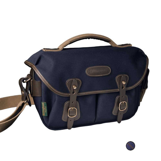 Billingham Hadley Small Pro Camera Bag Navy Canvas and Chocolate Leather Image 1