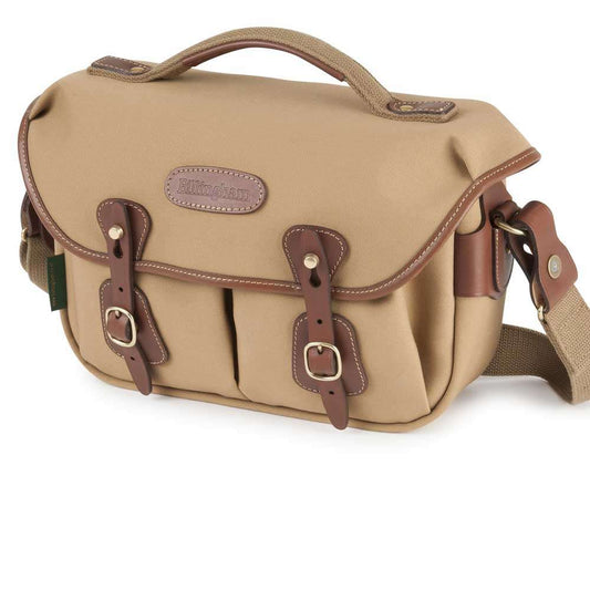 Billingham Hadley Small Pro Shoulder Bag - Khaki Canvas Tan Leather Image 1