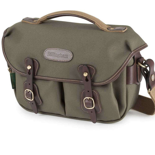 Billingham Hadley Small Pro Shoulder Bag - Sage FibreNyte Chocolate Leather Image 1