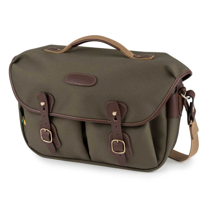 Billingham Hadley Pro 2020 Shoulder Bag - Sage FibreNyte / Chocolate Leather