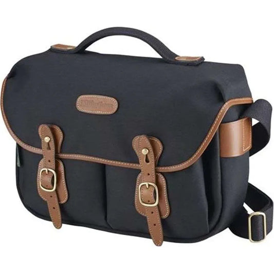 Billingham Hadley Pro Shoulder Bag - Black Canvas / Tan Leather