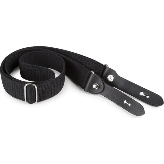 Billingham HP Sling - Black Webbing / Black Leather / Nickel Coated Brass