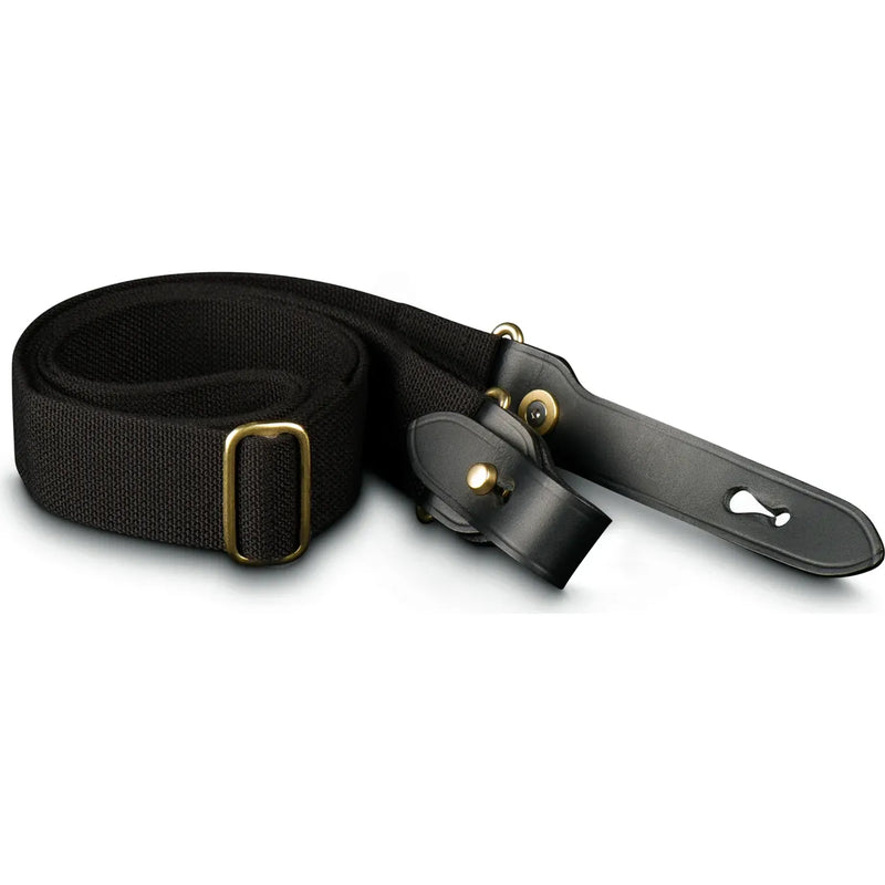 Billingham HP Sling - Black Leather / Black Webbing / Brass