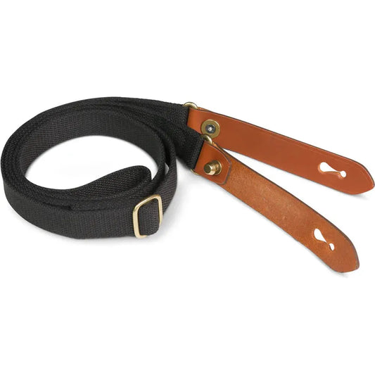 Billingham Stowaway Sling - Black Webbing / Tan Leather